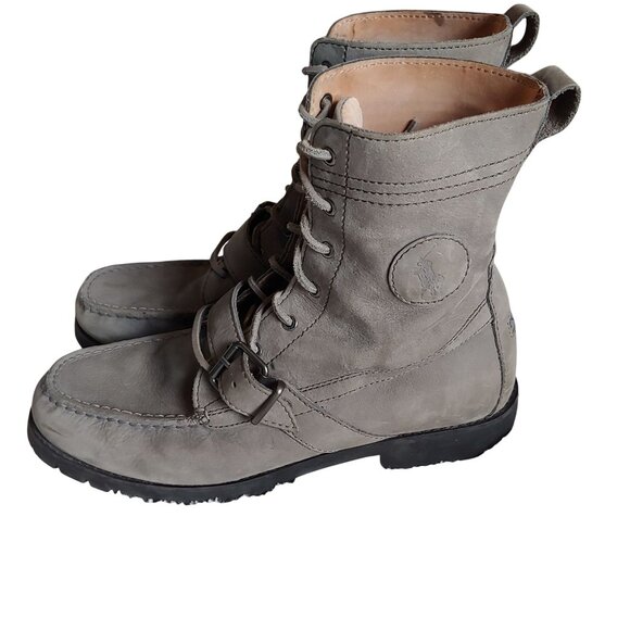 Polo Ralph Lauren Boots Leather Heritage Old Money Equestrian Rugged Outdoors 10 - Picture 2 of 14